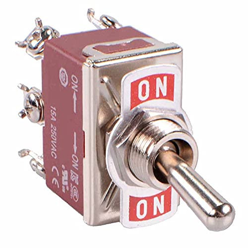 On-On Latching Toggle Switch Screw Terminals 250V 15A DPDT DIY Hobby Electronics Electrical