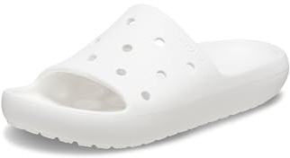Crocs Classic Slide v2 Strandsandal unisex - vuxen, White, 42/43 EU