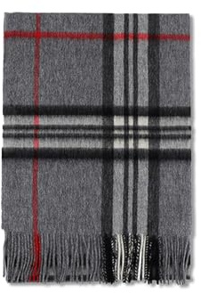 LumiSyne Sciarpa Invernale Tartan in Lana Con Nappa - Scozzese Quadri Classico Leggera Calda Cashmere Lungo Pashmina Spessa Scialle Stole Per Donna Uomo