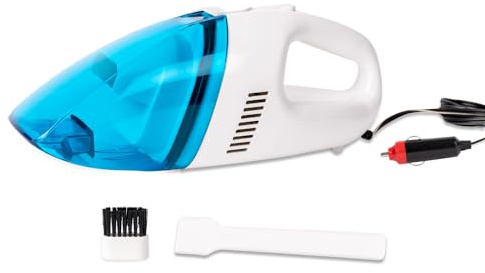TJC Handheld Car Vacuum Cleaner 12V Portable Lightweight Mini Small Hoover Powerful Vacuum Cleaner for Car Interior Cleaning Kit Accessories Car Carpet Seat Fabric Upholstery Cleaning Gift for Men