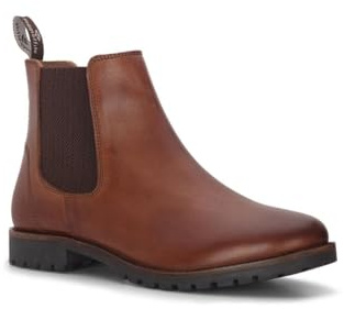 Hoggs of Fife - Ladies Boot/Classic Jodhpur Dealer/Chelsea Boot Tan 8 UK
