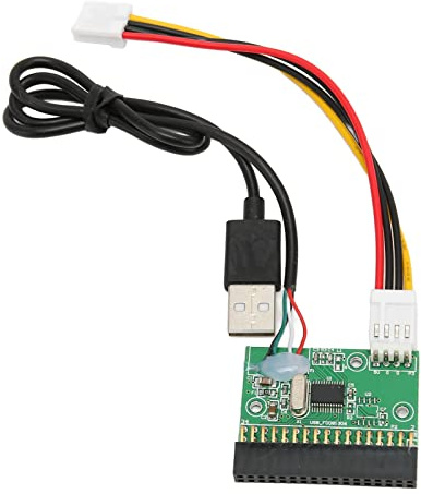 Yctze 3,5-Zoll-Diskettenlaufwerksanschluss Plug and Play, 1,44 MB, 34-poliger USB-Kabeladapter, Ideal Zur Verwendung von U-Disk Laufwerk, Kompatibel mit Betriebssystem XP