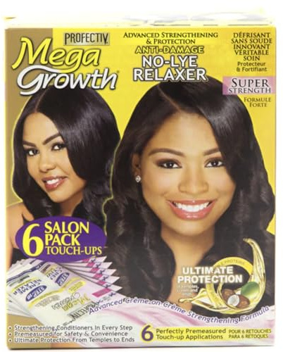 Proofectiv Mega Growth Anti Damage No Lye Hair Relaxer Super Strength 6 Touch up
