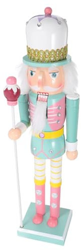 MAGICLULU Nutcracker Ornaments Christmas Soldier Figure Wood Nutcracker Decor Xmas Festive Home Window Display