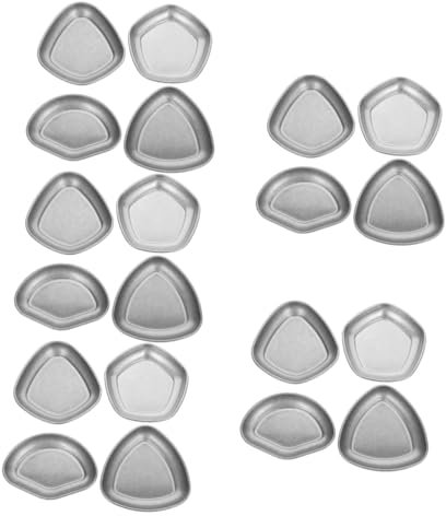MAGICLULU 20 Pz Piatto Di Salsa in Acciaio Inossidabile Piattino Piatto Piccolo Piccola Piastra in Acciaio Inossidabile Piatti a Base Di Salsa Di Soia Di Salsa Antipasto Mini