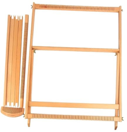 AMENGJ Strickliesel Erwachsene 23,6 H x 21,3 B DIY Holzwebstuhl-Set, Multi-Craft-Montagerahmen, Looming-Stricken