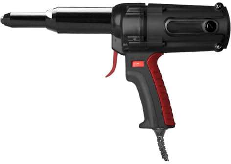 XRSMOU Remachadoras con Cable, Kit De Herramientas De Remache Eléctrico, Herramienta Remachadora Ciega Automática Portátil Sin Escobillas, para Acero Inoxidable, Remaches De Aluminio