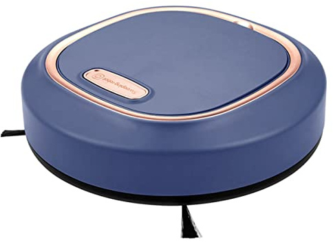 Mikinona 1 Pièce Aspirateur Robot Intelligent Bleu Balayage Automatique Nettoyage Charge USB Évitement Obstacles Longue Maison Sols Durs