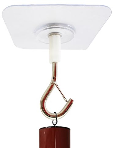 Xijobido Ganci da soffitto | Appiccicosi senza forature | Ganci per piante da soffitto | Heavy Duty Wall Hanger Home Decor con fibbia di sicurezza per appendere ghirlande, lanterne, fioriere