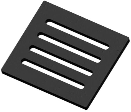 Kaminrost/Ascherost Eckig 180 x 160 x 10 mm für verschiedene Kaminofen Modelle - Ascherost aus massivem Stahl - feuerfest & hitzebeständig - Kaminrost Feuerrost Kaminofen Rost