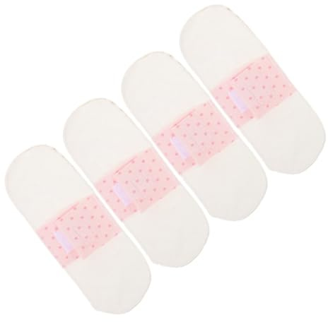 Healvian Wiederverwendbare Menstruationsbinden Baumwolle 21cm Stoff Slipeinlagen Weich Atmungsaktiv Für Menstruation Wochenbett Schwangerschaft 4 Stück
