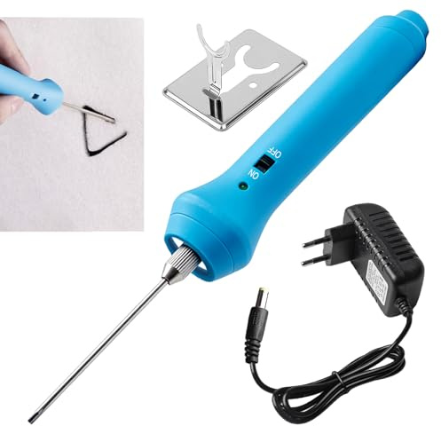 Styroporschneider Heißdrahtschneider, 10cm Elektrischer Schaumstoffschneider, Elektrischer Schneidstift 100-240V, Wärmeschneiden Gravierstift für Schnittkanten, Gravierwerkzeug, Kunst DIY