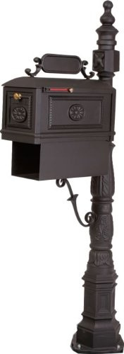 Better Box Mailboxes Decorative Residential Curbside Cast Aluminum Mailbox with Paper Box Black Authentic * Original * Exclusive