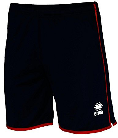 Errea Unisex Bonn Shorts, schwarz/rot, XXL
