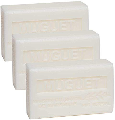 Maison du Savon - 3er-Set Seifen mit Sheabutter, Maiglöckchen, 3x125 g