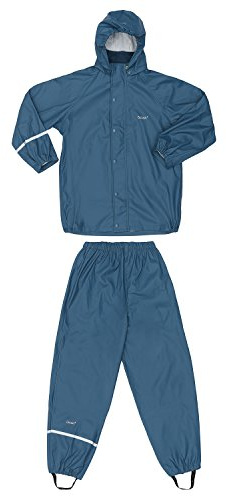 CeLaVi Zweiteiliger Regenanzug In Vielen Farben Chaqueta Impermeable, Azul (Iceblue 717), 125 (Talla del Fabricante: 110) para Niños