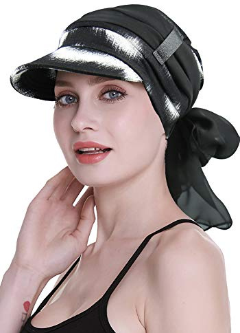 FocusCare Newsboy Cap für Frauen Chemo Kopfbedeckung mit Schals Geschenke Haarausfall Erhältlich das ganze Jahr