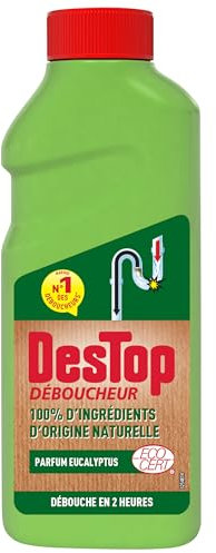 Destop Gel Déboucheur Ecocertifié Parfum Eucalyptus 500 ml