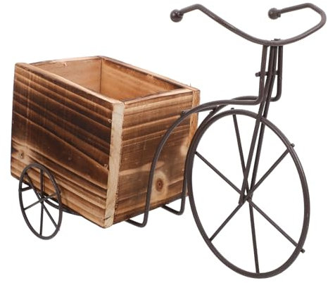 Happyyami Holz Blumenkasten Für Garten Dekoration Robustes Pflanzkasten-ornament Aus Holz Vielseitiger Blumentopf-aufsatz Für Wohnzimmer Und Büro