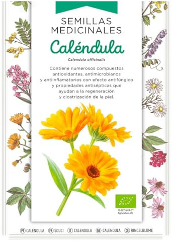 Semillas Medicinales - Caléndula - Semillas listas para plantar.