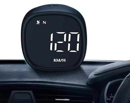 OBEST Car HUD Head Up Display Auto,GPS Geschwindigkeitsmesser,Universal Auto HUD mit Uhr Kompass Geschwindigkeitsmesser, für Alle Fahrzeuge
