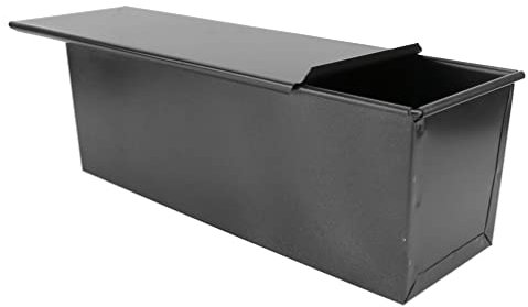 Moldes for pan y pan Molde for pan brioche con tapa Caja plana antiadherente for tostadas Utensilios for hornear con tapa for panes caseros Pasteles Horno Hornear pan Moldes for hornear negros Moldes