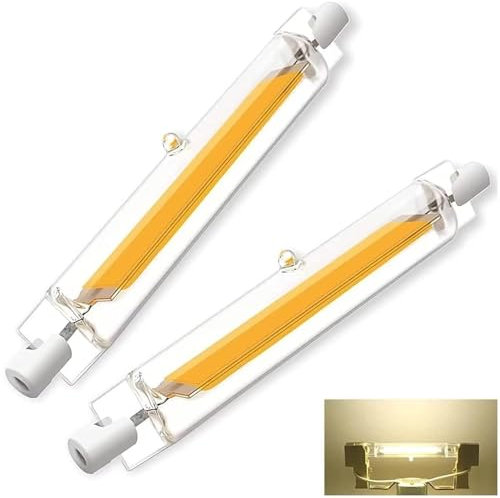 R7S LED 78mm Dimmbar 10W, R7S LED 78mm 10W Lampen Ersatz 100W Halogen Leuchtmittel, LED R7S COB Lampe Naturweiß 4000K 1000LM, Ohne Flackern, AC 220V-240V, 360° Strahlbeleuchtung, 2er Pack