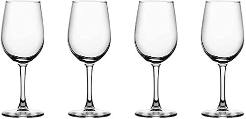 QUNINE Kelche Rotweingläser, klares Kristallglas für Weinproben, Elegante Party-Trinkgläser, Rotweingläser, Set mit 4 Stielgläsern (Farbe: B) (B)