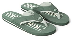 Animal Jekyl Mens Flip-Flops - Slip-on, Lightweight & Comfortable Footwear with Soft Padded upper Straps - Best for Spring Summer & Outdoors Khaki Adult Shoe Size 8