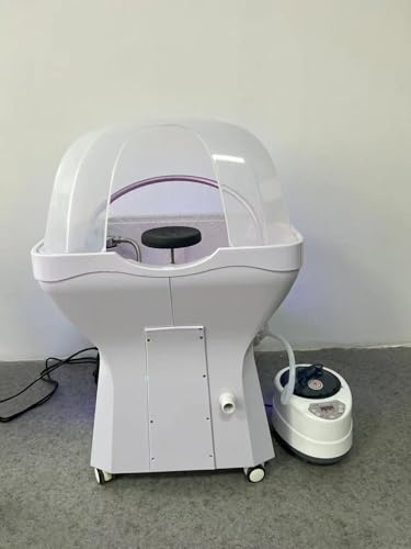 HCAUYNN Vasque Mobile pour Spa De TêTe De Salon De Coiffure, éQuipement De Spa Capillaire Professionnel SéParé, Bassin à Shampoing Fumigation par LuminothéRapie