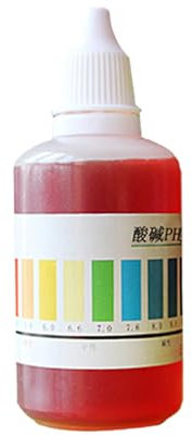 Raypontia Liquido Test pH | 50ml Reagente Analisi pH Piscina - Rivelatore Qualità Acqua Acquario Per Casa Scuola, Reagente Analisi Piscina