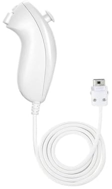 RuiJOTWAT Manette de jeu de rechange, 1 pièce, compatible avec les manettes de jeux vidéo Wii et Wii U, blanche