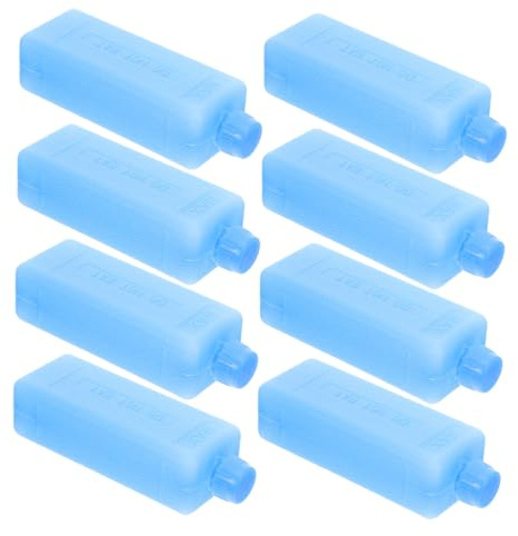 Cabilock 8 Pièces Lot de 8 Blocs Réfrigérants Réutilisables Mini Taille pour Rafraîchisseur D’air Glace Sèche pour Paquet Isothermes et Pique-niques Compatible Usage Maison et Camping Poche