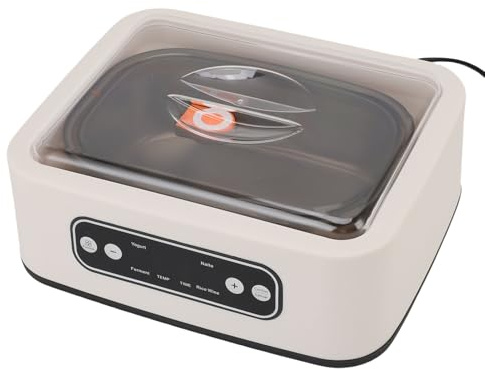 Matybobe Macchina per Enzimi Fermentatore Automatico Quadrato di Grande capacità per Yogurtiera Intelligente Vino di Riso Natto Temperatura Costante (Spina europea 110~240 V)