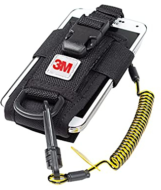 3M DBI-SALA Fall Protection For Tools,1500089,Adj Radio Holster Combo w/Clip2Loop Coil andMicro D-Ring,Size To Any Portable Radio/Small Device,Mount To Harness/Belt