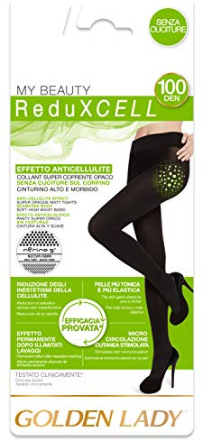 Golden Lady Reduxcell 100 2P Collant, Donna, Nero (Nero 099A), X-Large (Taglia produttore:5 – XL)