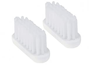 CALIQUO Recharge Brosse à Dent, Pack de 2 Têtes de Rechange, Poils Souples, Compatible avec Toutes les Brosses à dents CALIQUO, Blanche Souple