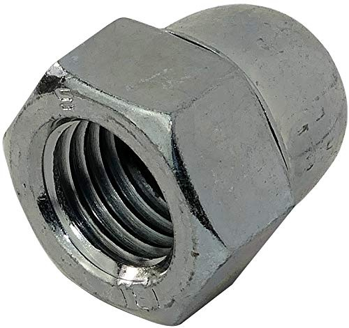 AERZETIX - C45704 - Satz von 5 - Hutmuttern - sechskant 6 seiten - hoch hohl form - aus verzinktem stahl - gewinde M16 metrisch weiblich - heimwerker - farbe silber