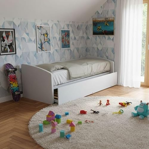 Divano letto singolo con secondo letto estraibile – Design funzionale - Bia
