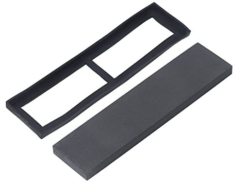 Pietra per Affilare la Lama per Coltello a Grana 800, Pietra per Affilare Coltelli Manul a Grana 800 con Base in Gomma Lama Professionale Robusta in Carburo di Boro