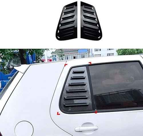 KDUSNA Auto-Frontspoiler-Fronteckenschutz-Set für VW Golf 4 MK4 1997-2006, Auto Rear Bumper Protector Spoiler,A Bright Black