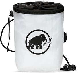 Mammut Sender Light Chalk Bag | Klättringstillbehör, låg vikt, perfekt för djup vattensoloing | En storlek, Vit