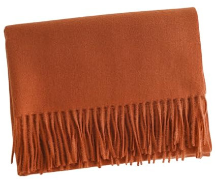PMTCBQQZ Schals & Tücher für damen Schal Herbst- Und Winteratmosphäre Frauen Vielseitige Nachahmung Kaschmirschal Einfach Warmer Halsschal-23 Orange-200 * 68 Cm