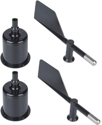 BESTonZON 2pezzi Anemometro Indicatori Direzione Vento ABS Leggero Indicatori Vento Parte Anemometro Parte Indicatore