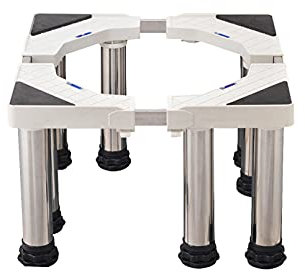 Stainless Steel Washing Machine Stand Adjustable 42-68 cm Rust-Free Dryer & Refrigerator Base Holder Elevated Support for AC Units Durable & Stable Design