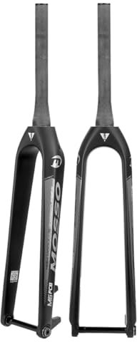 Fourche Rigide Pour VTT 27,5 Pouces 29 Pouces 1-1/2 Tube Conique Sans Filetage Fourche Avant Fourche Avant Axe Traversant 110 X 15 Mm Fourche Dure Fourches De Vélo Fibre De Carbone(Matte Black,29in)
