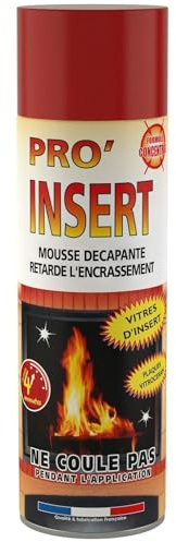 PRO INSERT Super Nettoyant Vitres inserts de cheminées et plaques vitrocéramiques - 500ml - Fabriqué en France