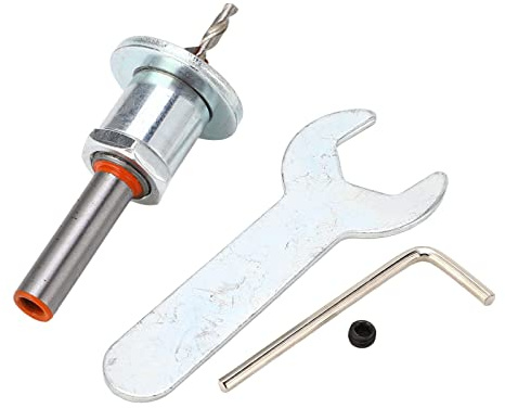 Generic Kit di Punte per Trapano Svasatore Set Limite Acciaio Legato per Legno Plastica Metallo Morbido Fibra di Legno Lega di Alluminio con Chiavi Chiavi Esagonali Viti di Fissaggio Scatola di