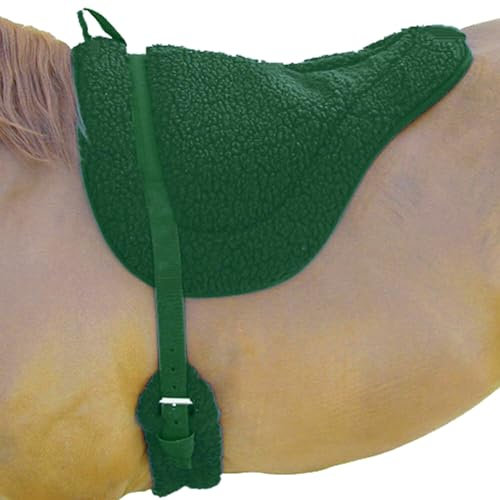 Intrepid International Fleece rutschfeste Fleece Bareback Pad mit Umfang, 158110N, grün