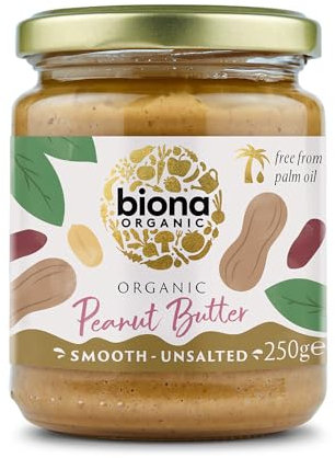 Biona Organic Peanut Butter Smooth 250g (Pack of 6)
